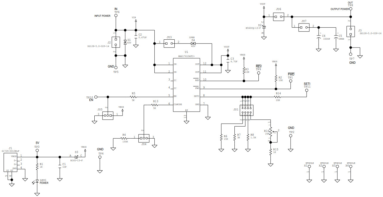 Maxim Integrated MAX17610EVKIT# Reference Design 2