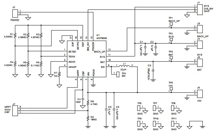 Analog Devices Inc. ADP5090-1-EVALZ Reference Design 2
