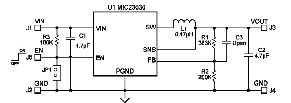 Microchip MIC23030-AYMT EV Reference Design 2