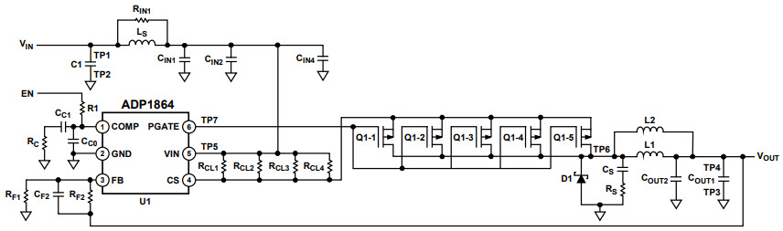Analog Devices Inc. ADP1864-EVALZ Reference Design 2