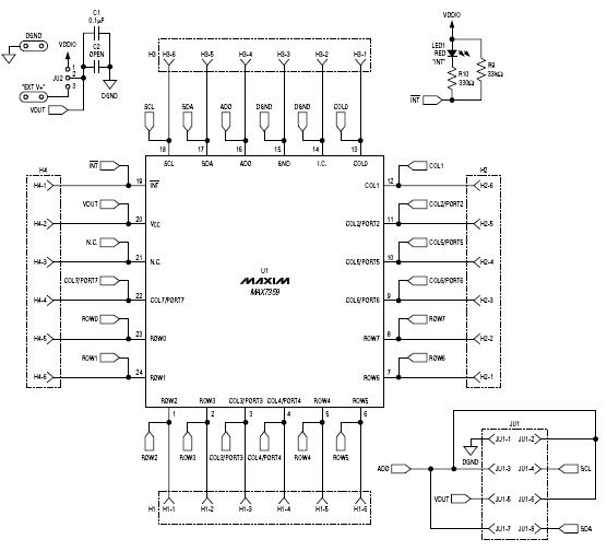 Maxim Integrated MAX7359EVKIT+ Reference Design 1