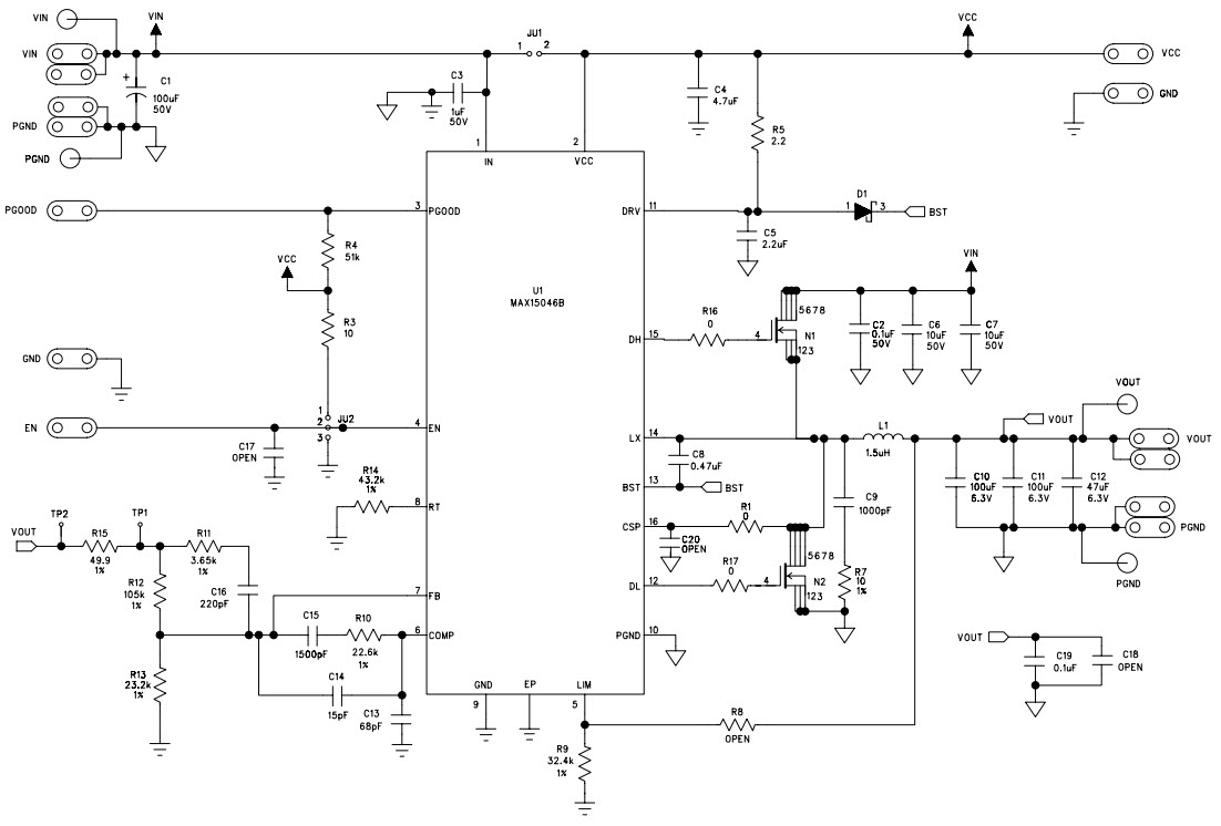 Maxim Integrated MAX15046BEVKIT+ Reference Design 3