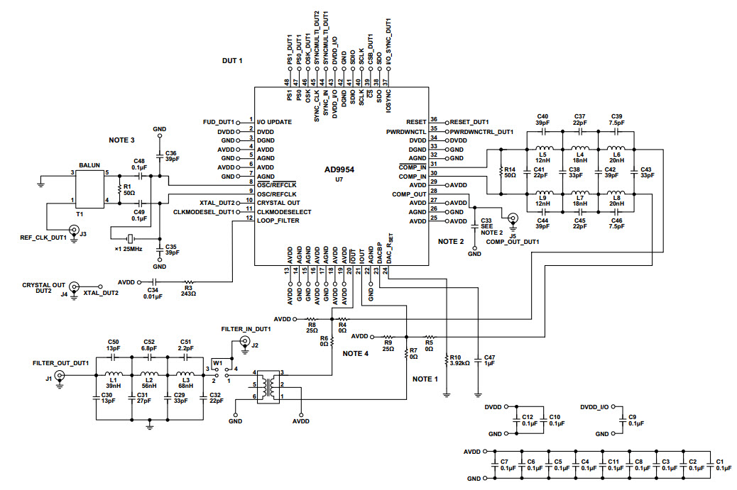 Analog Devices Inc. AD9954PCBZ Reference Design 2