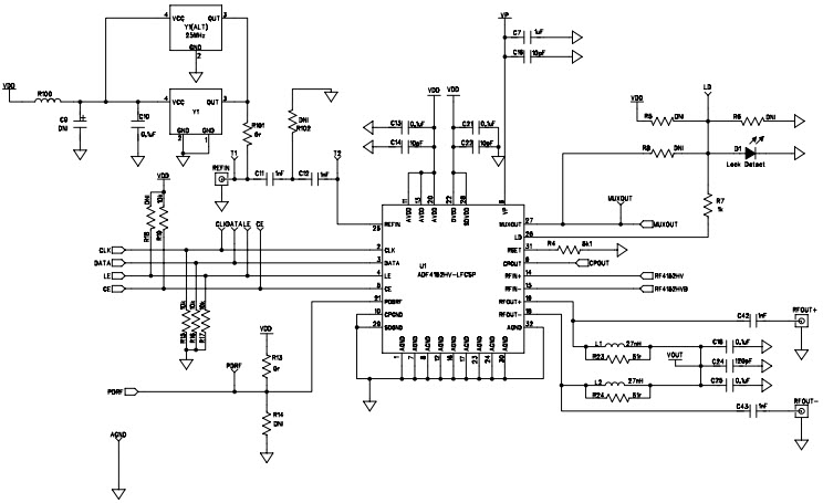 Analog Devices Inc. EVAL-ADF4152HVEB1Z Reference Design 3