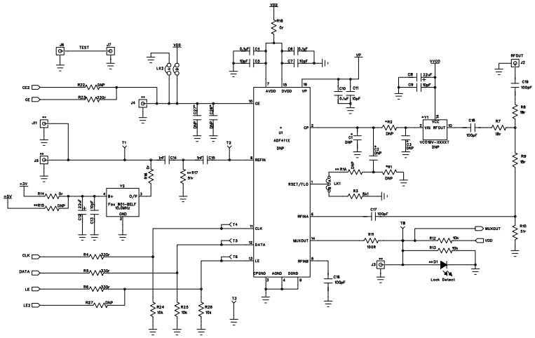 Analog Devices Inc. EV-ADF411xSD1Z Reference Design 4