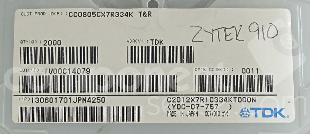 CC0805CX7R334KTDK