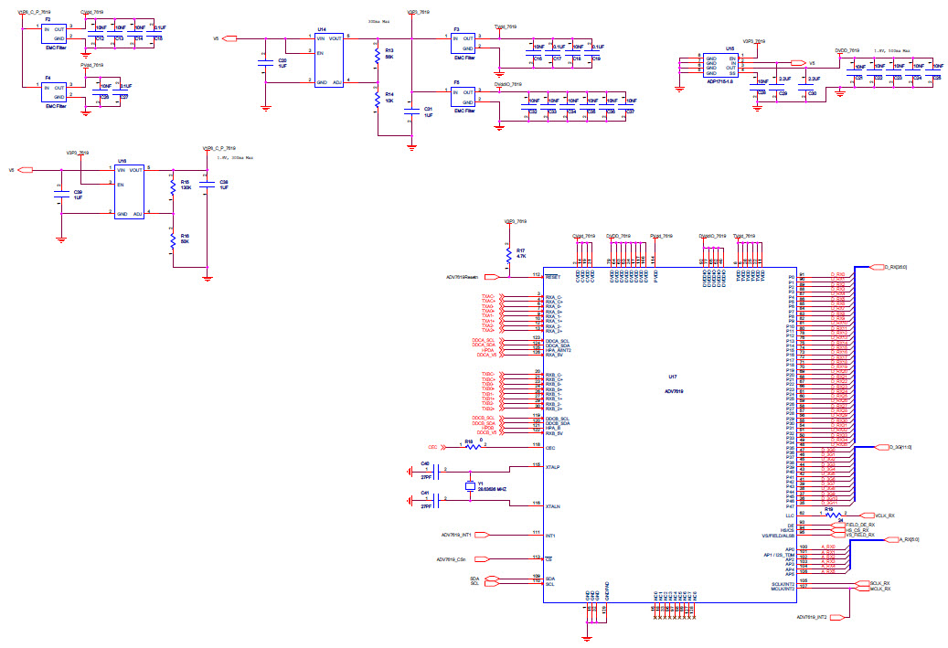 Analog Devices EVAL-ADV7619EB1Z Reference Design 2