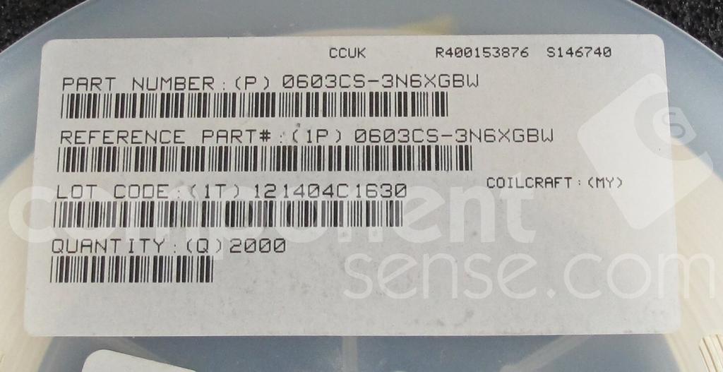 0603CS3N6XGBWCoilcraft