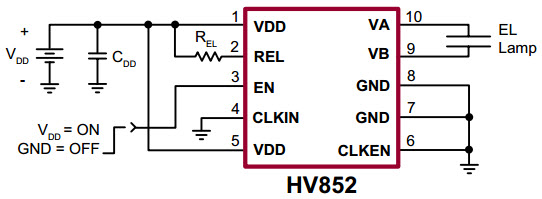 Microchip HV852DB1 Reference Design 2