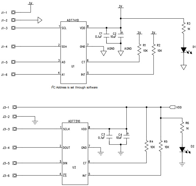 Analog Devices Inc. EVAL-ADT7X10EBZ Reference Design 2