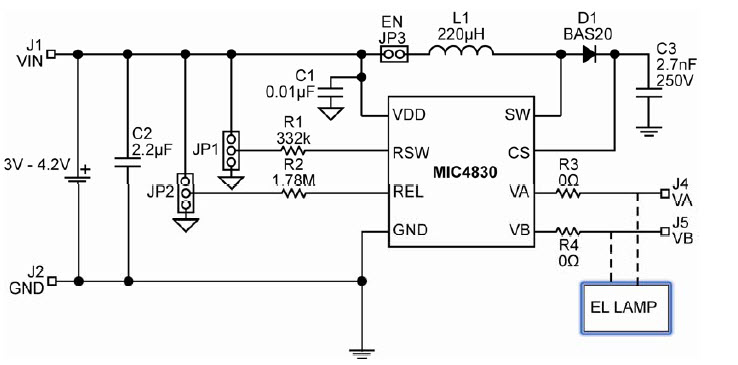 Microchip MIC4830YMM EV Reference Design 1