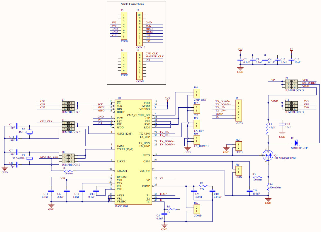 Maxim Integrated MAX35104EVKIT2# Reference Design 1