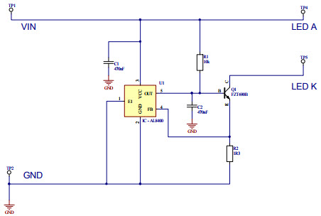 Diodes Incorporated AL8400EV1 Reference Design 1