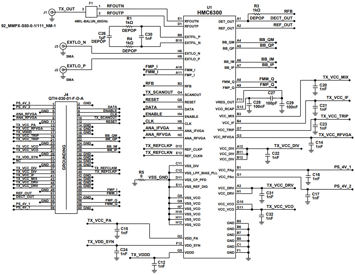 Analog Devices Inc. EV1HMC6300BG46 Reference Design 2