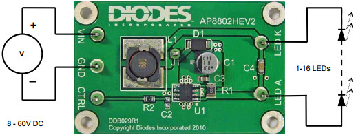 Diodes Incorporated AP8802HEV2 Reference Design 2