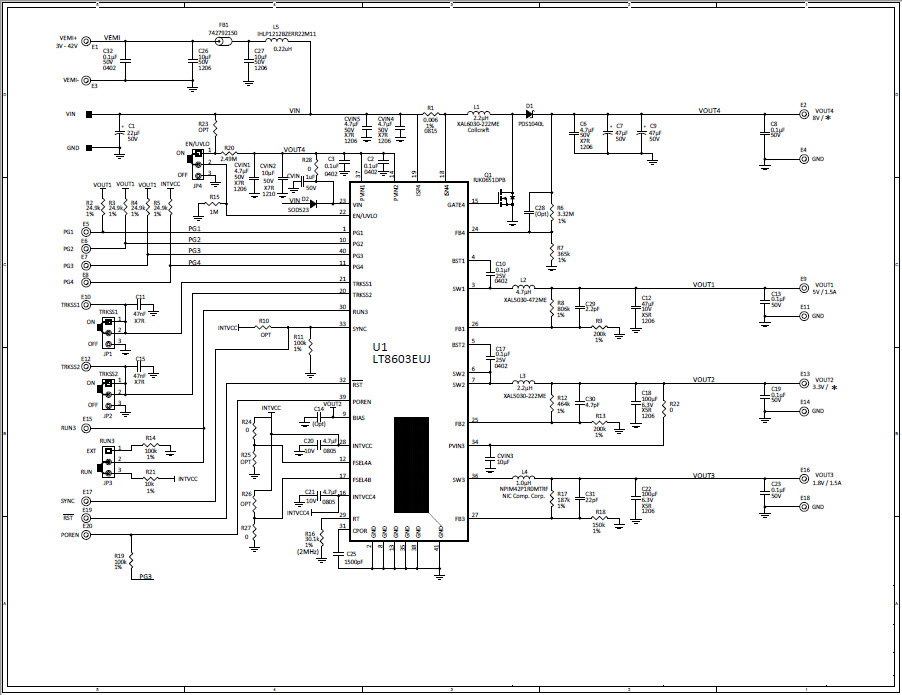 Linear Technology/Analog Devices DC2114A Reference Design 1