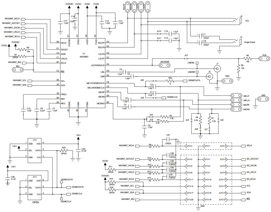 Maxim Integrated MAX9867EVKIT+ Reference Design 6