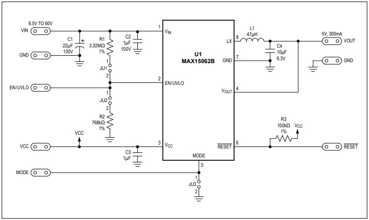 Maxim Integrated MAX15062BEVKIT# Reference Design 1