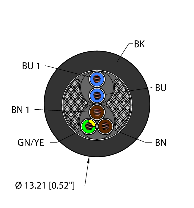 BLK,PVC,1UTPX16 1UTRX16,TCERDBturck