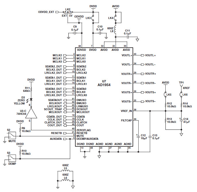 Analog Devices EVAL-AD1954EB Reference Design 4
