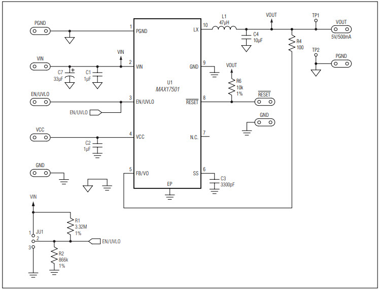 Maxim Integrated MAX17501FTEVKIT# Reference Design 3