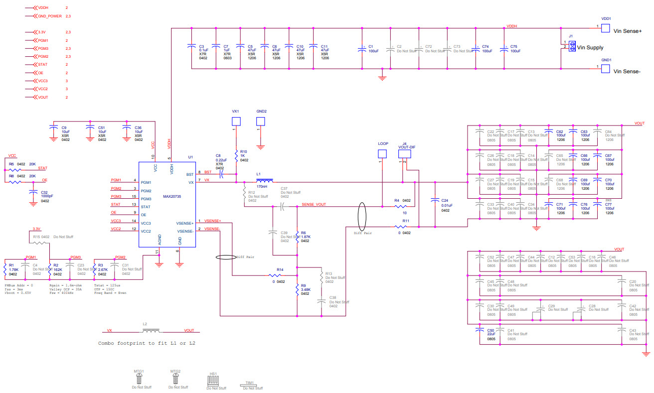 Maxim Integrated MAX20735EVKIT# Reference Design 3