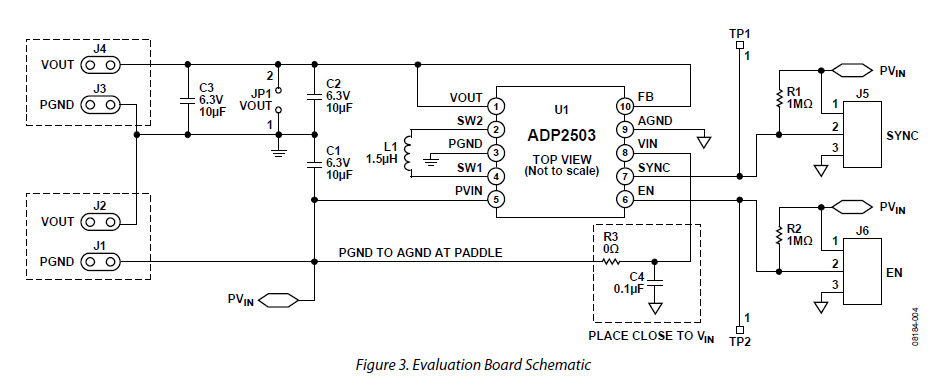 Analog Devices, Inc. ADP2503-3.3-EVALZ Reference Design 1