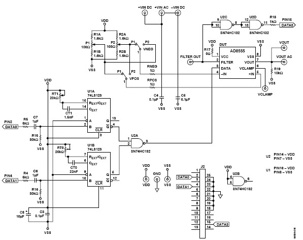 Analog Devices AD8555AR-EVAL Reference Design 1
