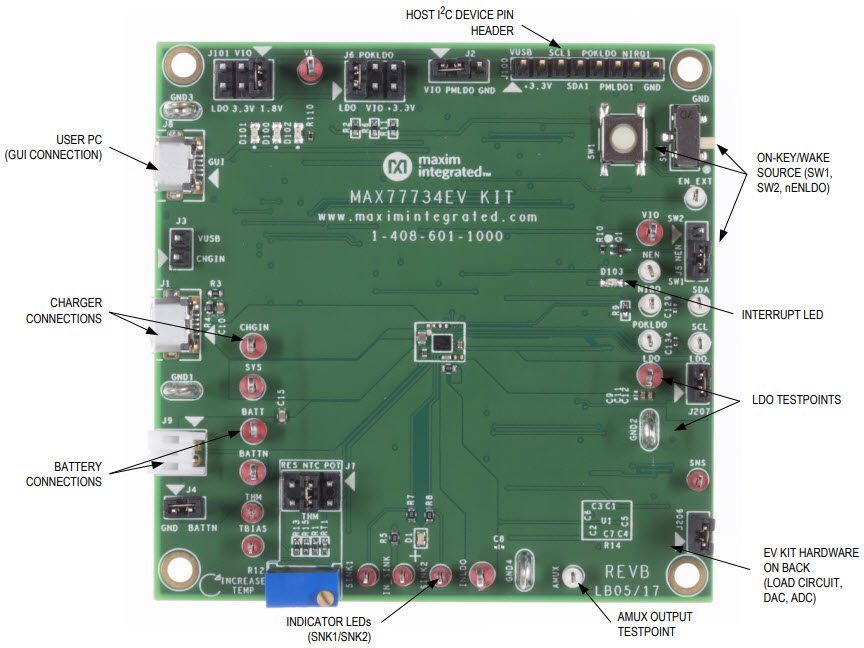Maxim Integrated MAX77734EVKIT# Reference Design 3