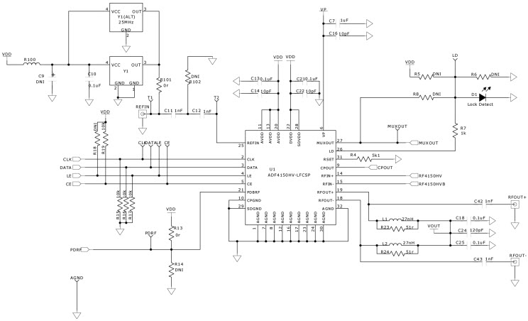 Analog Devices Inc. EVAL-ADF4150HVEB1Z Reference Design 6