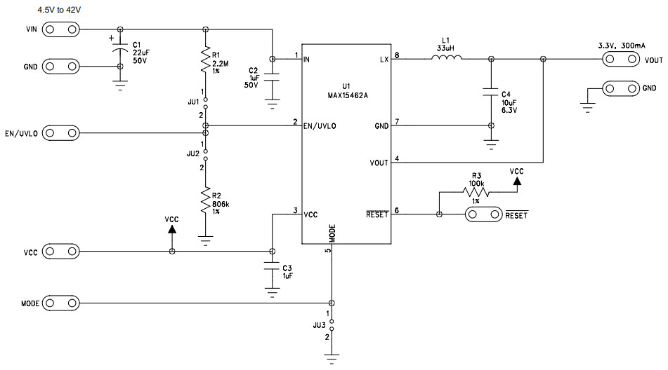 Maxim Integrated MAX15462AEVKIT# Reference Design 1