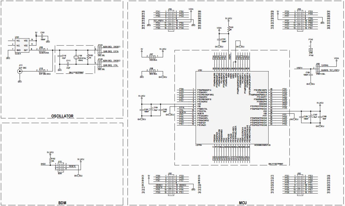 NXP EVB9S08DZ128 Reference Design 5