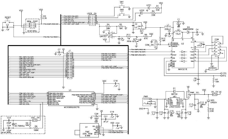 NXP USA Inc. DEMO9S08QG8E Reference Design 3