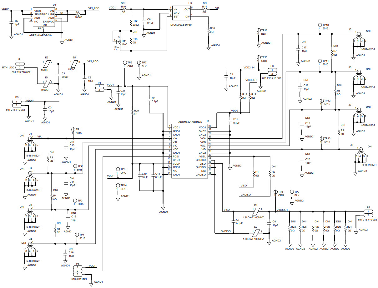 Analog Devices Inc. EVAL-ADUM6421AURNZ Reference Design 1