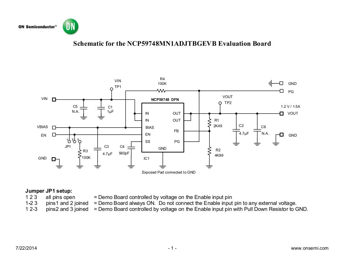 ON Semiconductor NCP59748MN1ADJTBGEVB Reference Design 3