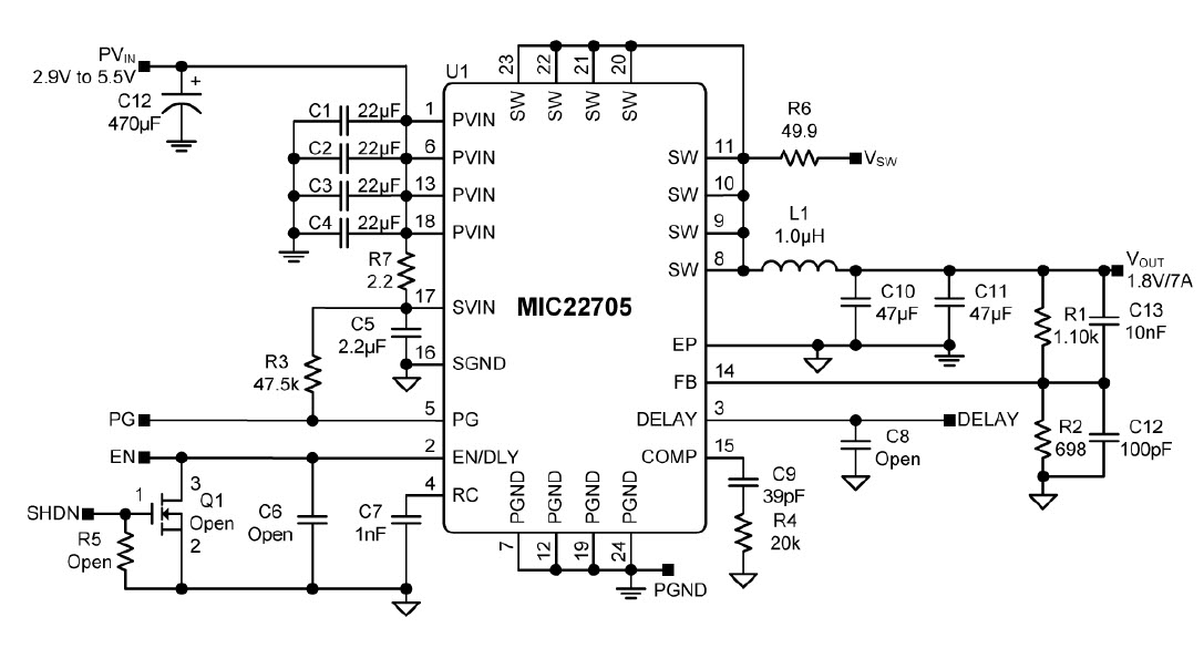 Microchip Technology MIC22705YML EV Reference Design 3