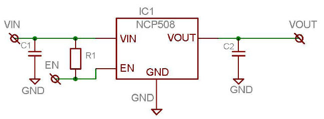 ON Semiconductor NCP508SQ33T1GEVB Reference Design 3