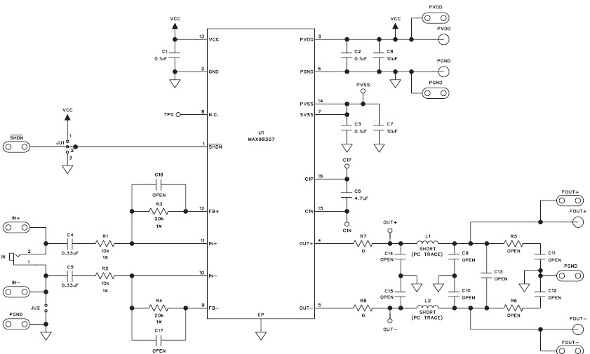 Maxim Integrated MAX98307EVKIT# Reference Design 2