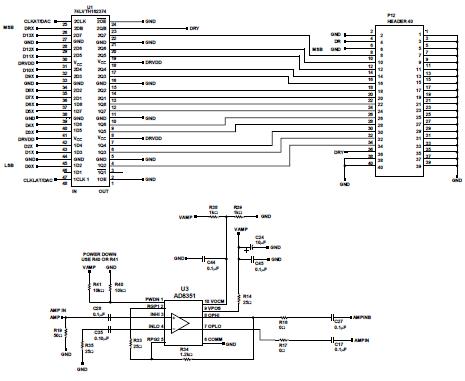 Analog Devices AD9215BCP-65EB Reference Design 1