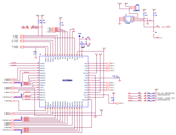 Microchip KSZ8864CNX-EVAL Reference Design 4