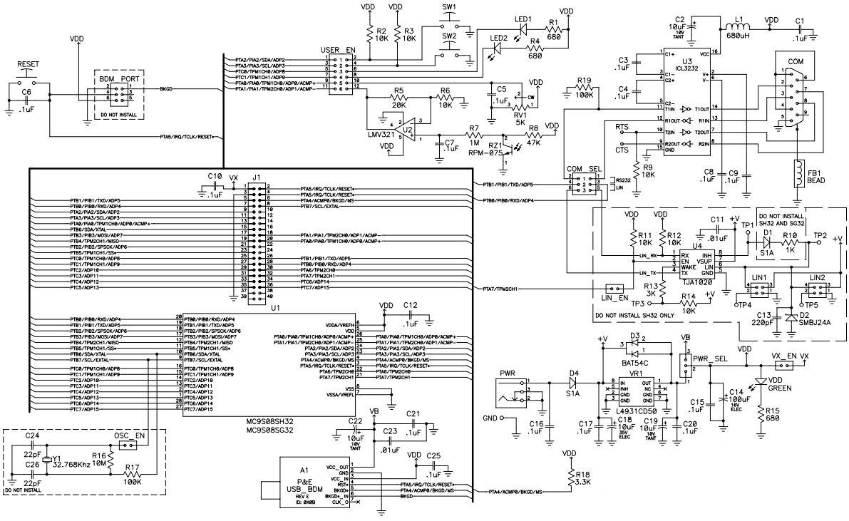 NXP USA Inc. DEMO9S08SH8 Reference Design 3