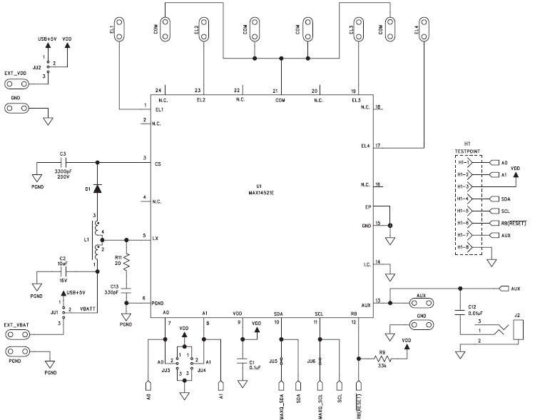 Maxim Integrated MAX14521EEVKIT+ Reference Design 2