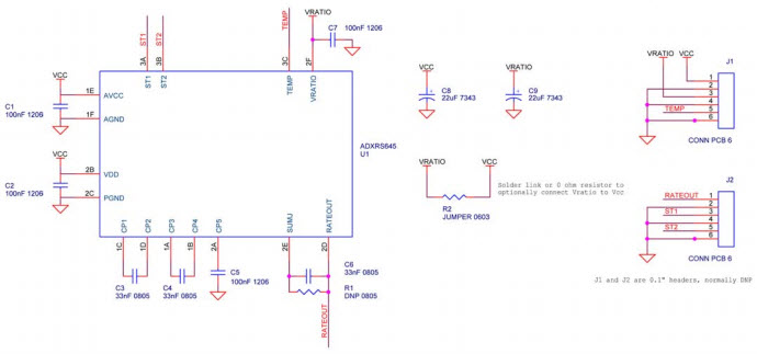 Analog Devices EVAL-ADXRS645Z Reference Design 1