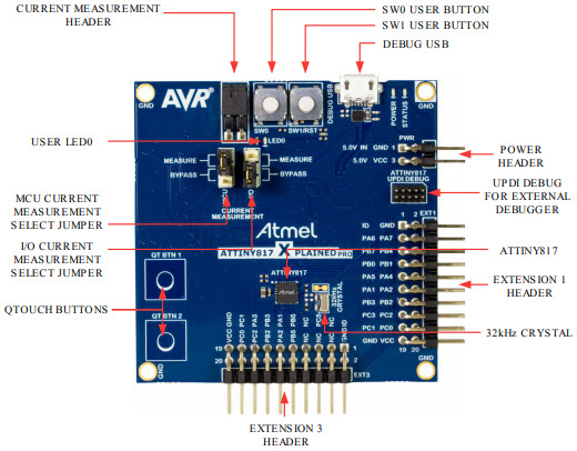 Microchip Technology ATTINY817-XPRO Reference Design 8