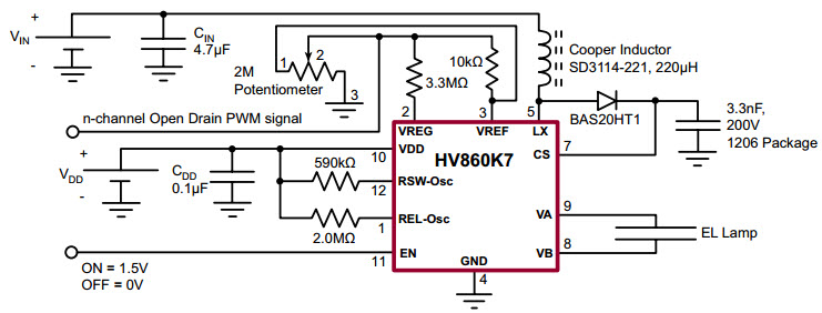 Microchip Technology HV860DB1 Reference Design 2