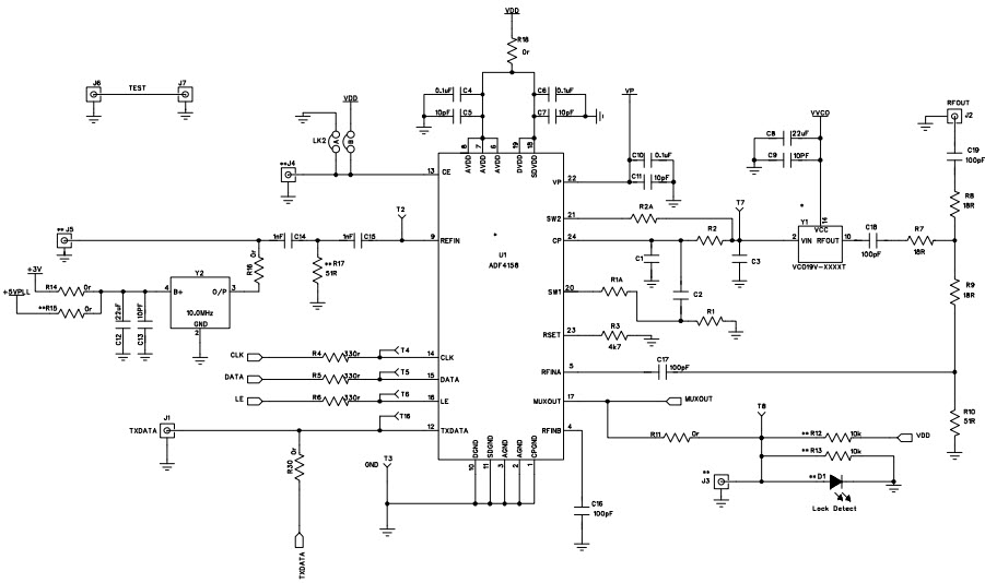 Analog Devices Inc. EVAL-ADF4158EB1Z Reference Design 2