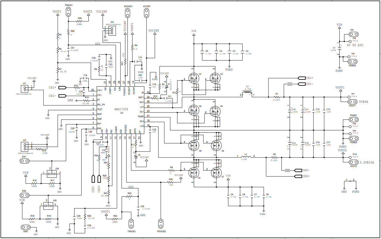 Maxim Integrated MAX17558EVKIT# Reference Design 2