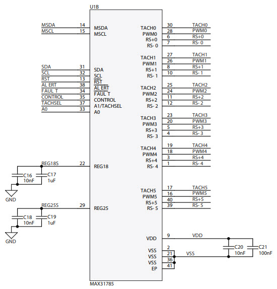 Maxim Integrated MAX31785K# Reference Design 5
