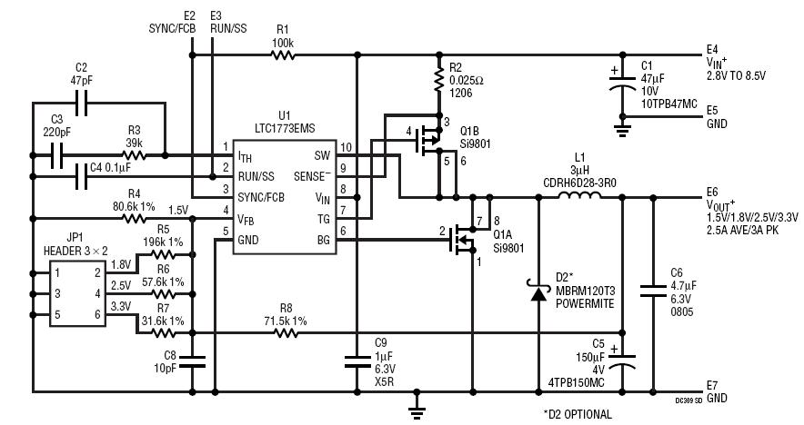 Linear Technology/Analog Devices DC309A Reference Design 3