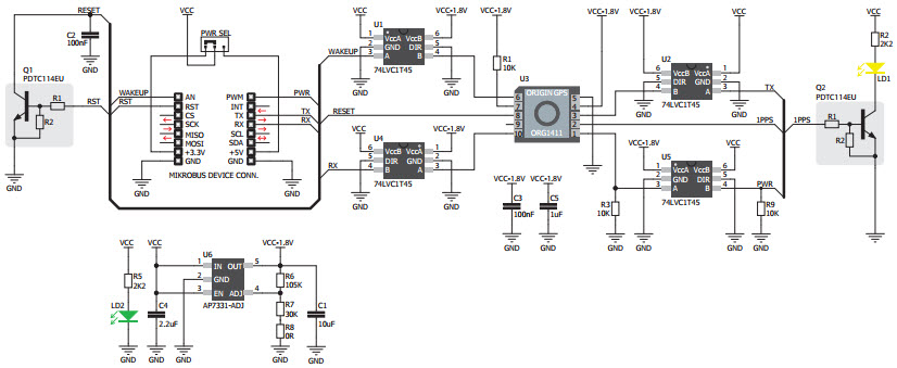MikroElektronika NANOGPSCLICK Reference Design 2